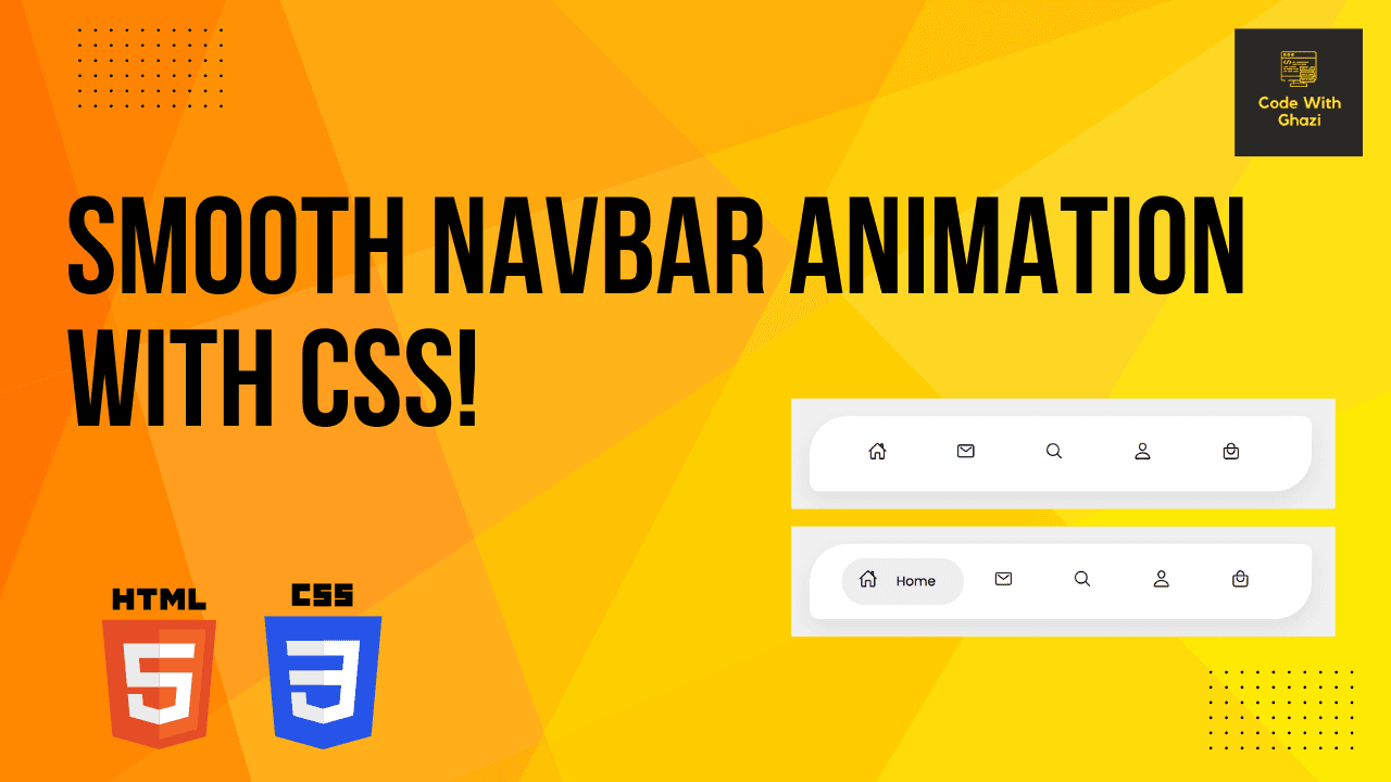 How to Create an Animated Navbar with HTML & CSS (Using Transform & Transitions)