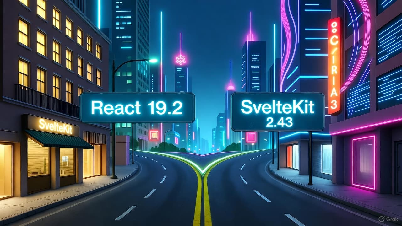 Async-First Frontend Frameworks: SvelteKit 2.43 vs React 19.2 — Which Should You Pick?