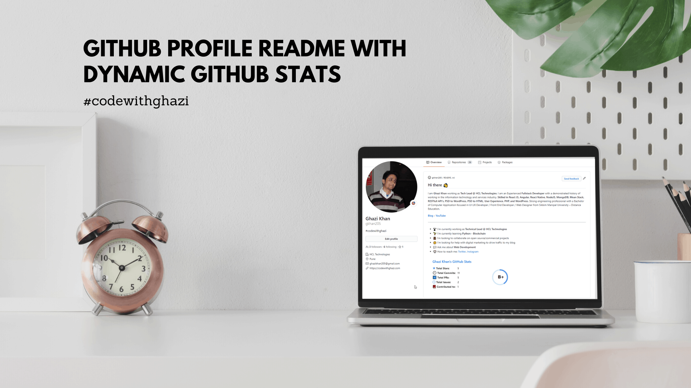 How to create a Github Profile README with Dynamic Github Stats