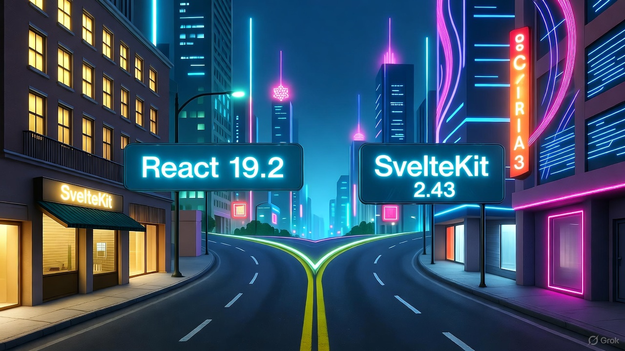 Async-First Frontend Frameworks: SvelteKit 2.43 vs React 19.2 — Which Should You Pick?
